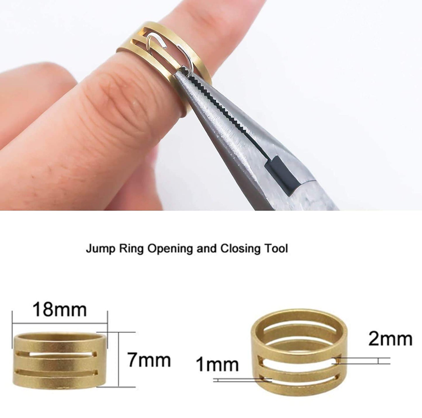 7-Grid Box Iron Jump Rings & Lobster Clasps Set