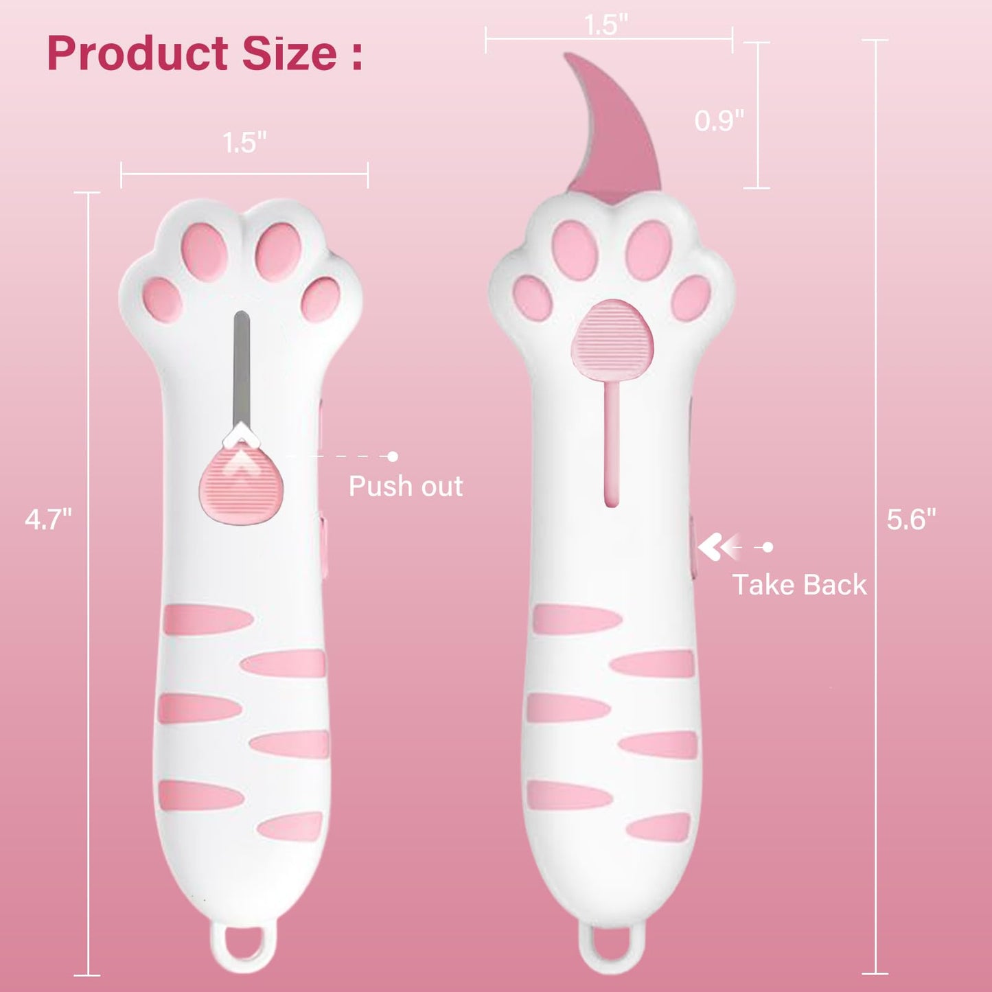 Cat Paw Retractable Box Cutter