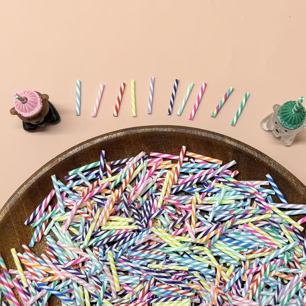 Mini straw charm