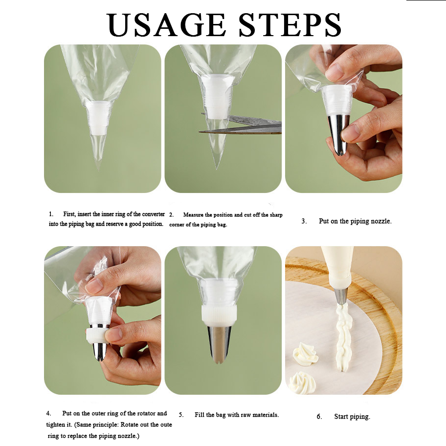High-Transparency Piping Bags
