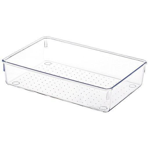 Drawer Organizer Box Set – Multi-Functional Storage Containers for Makeup, Toiletries, and Miscellaneous Items with Dividers - 2pcs 23cm*15cm*5.5cm