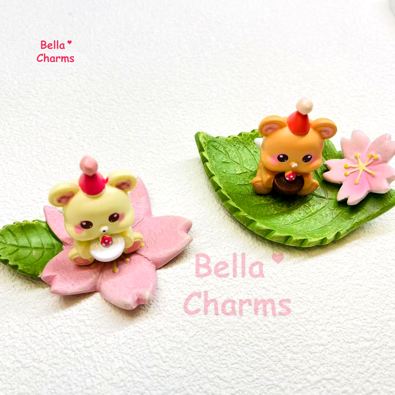 Sakura flower and leaf Charm