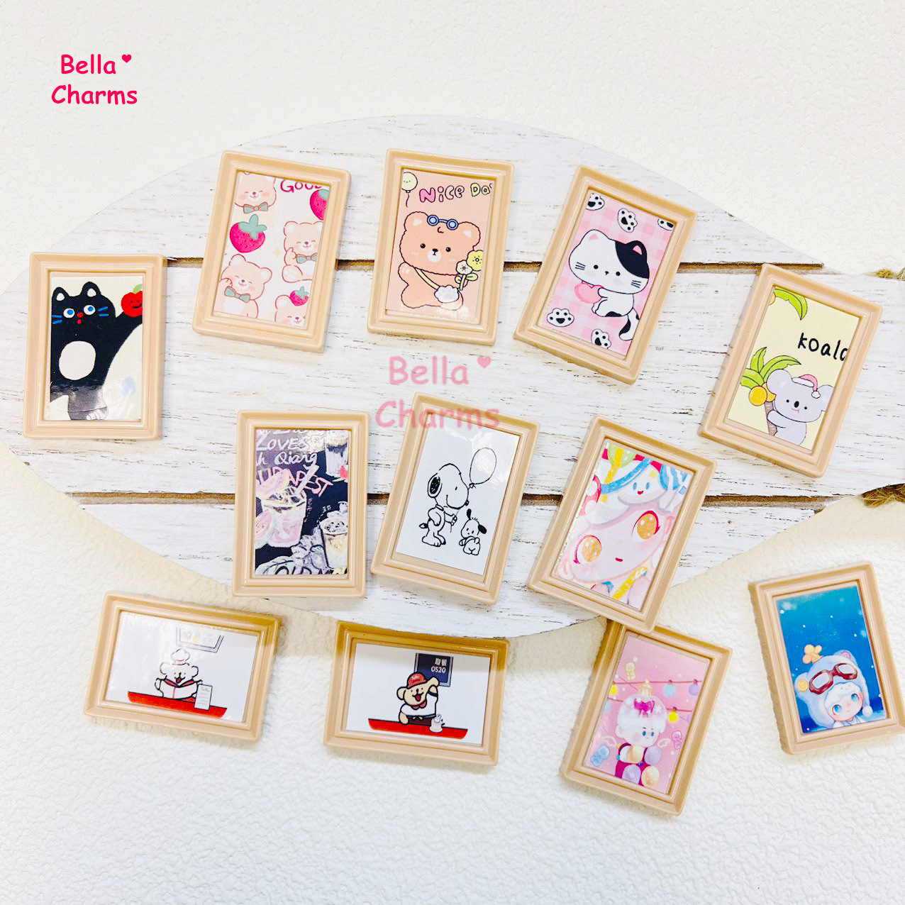Cartoon picture frame Charm