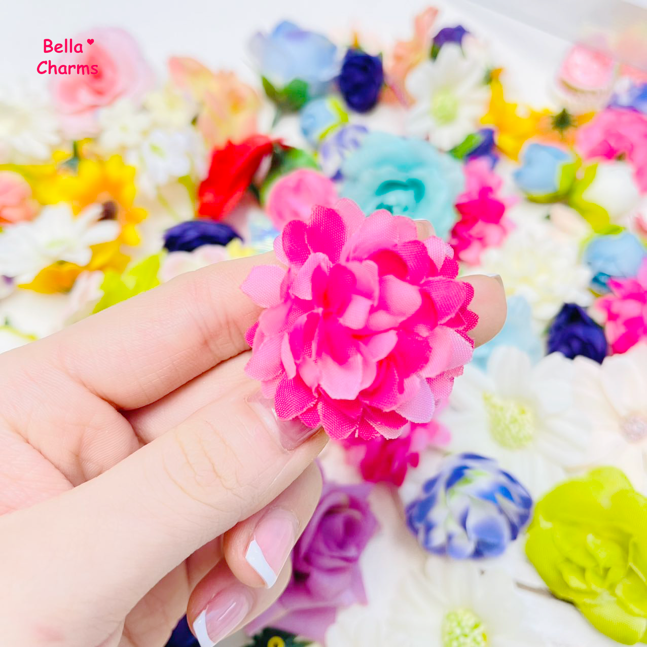 Fabric Flowers charm