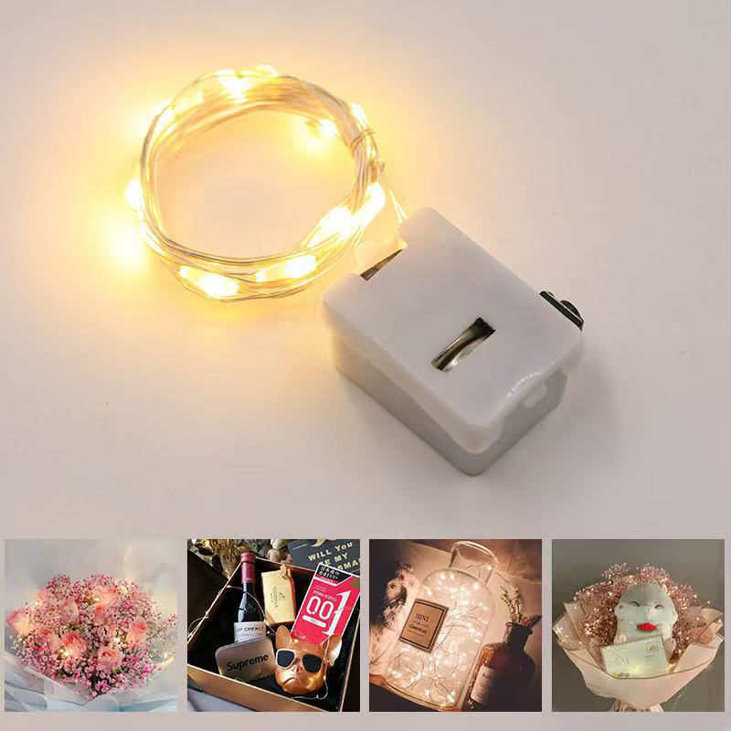 Warm White & Pink LED String Lights - Perfect for DIY, Parties, and Home Decor charm