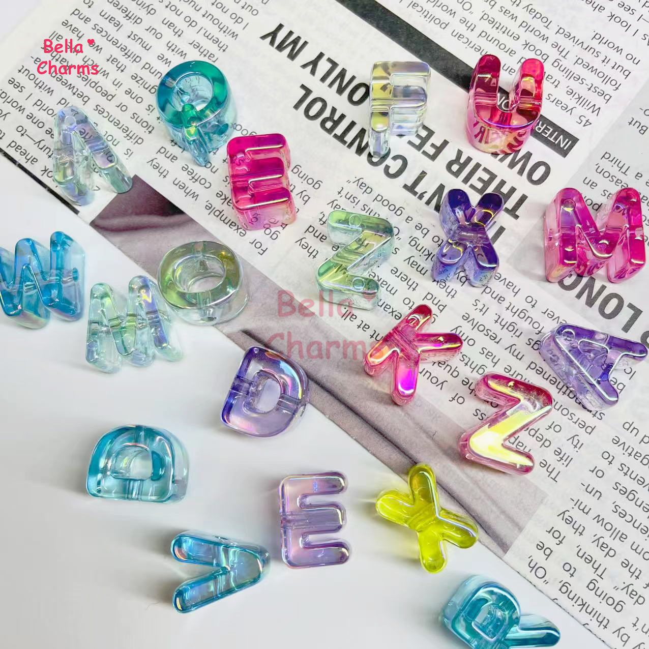 Alphabet beads charm