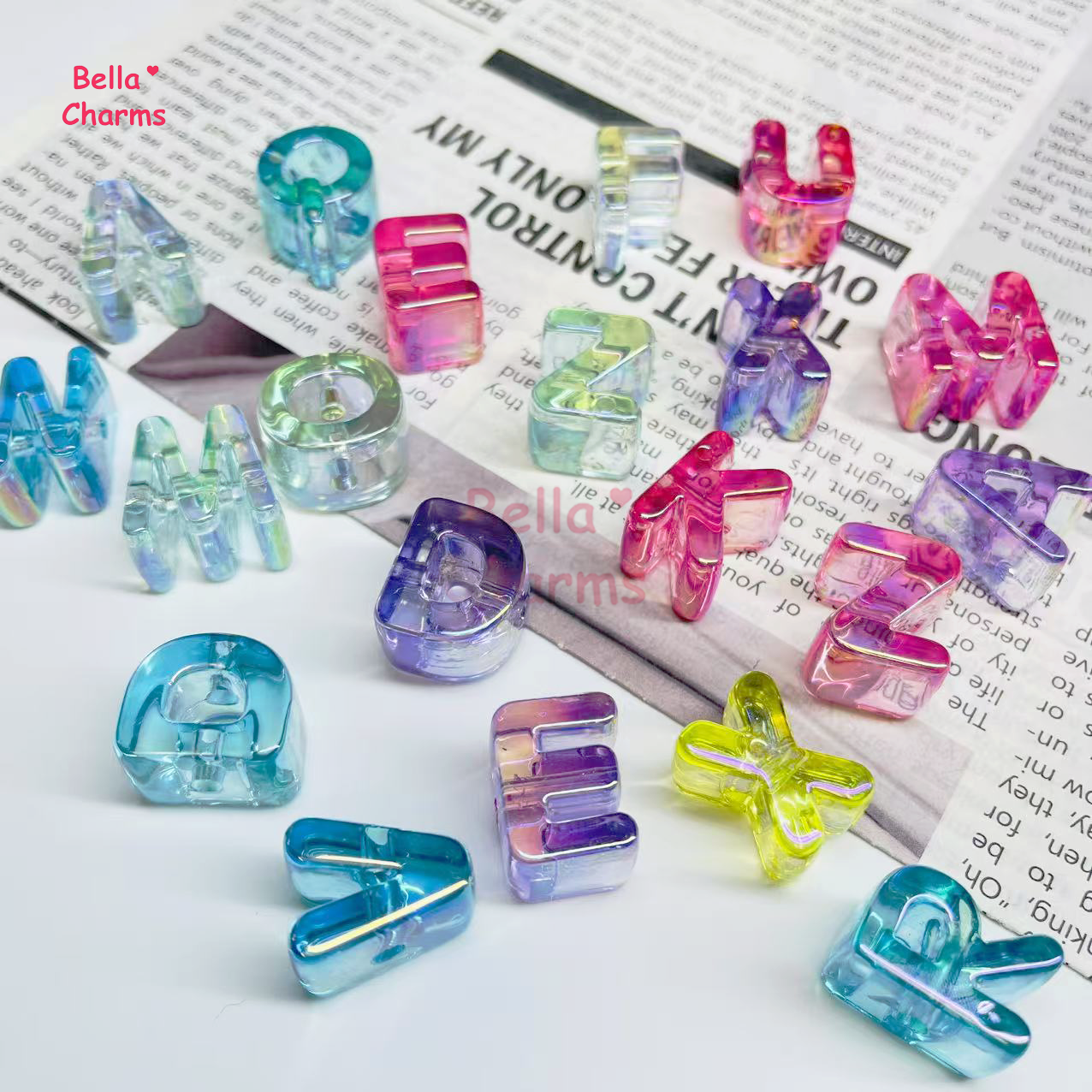 Alphabet beads charm