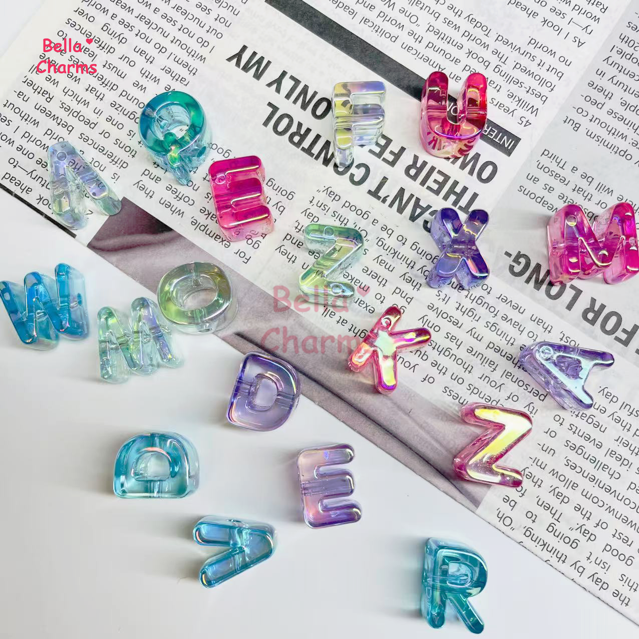 Alphabet beads charm