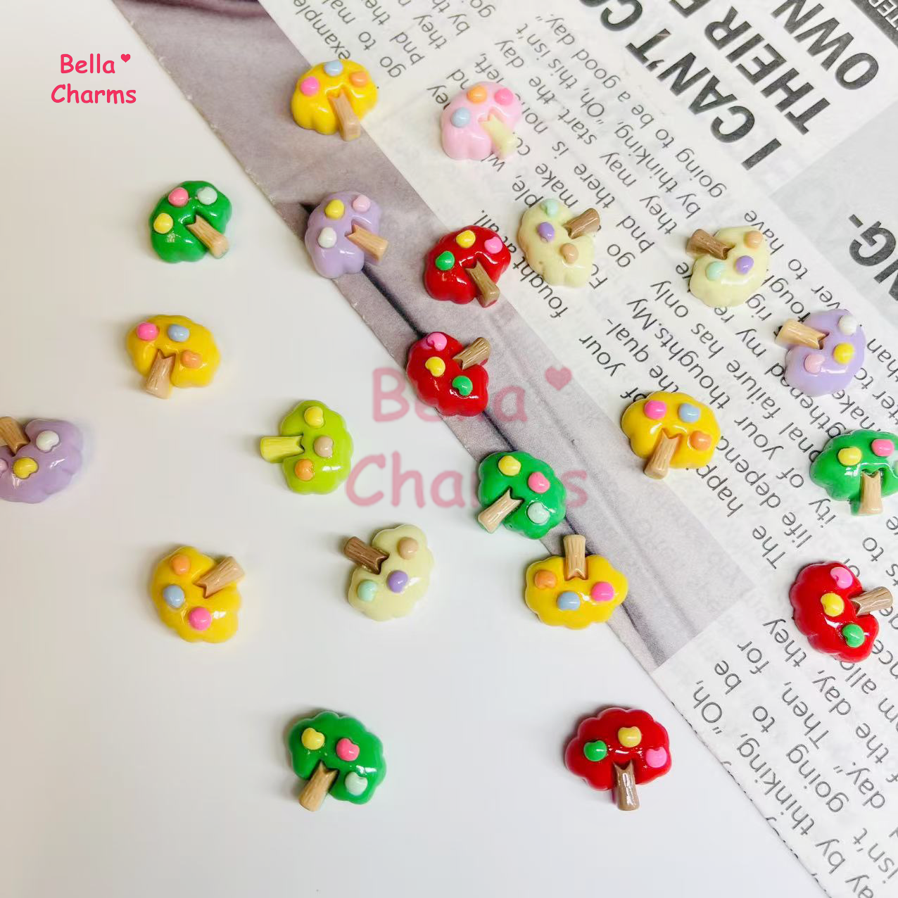 Mini apple tree charm