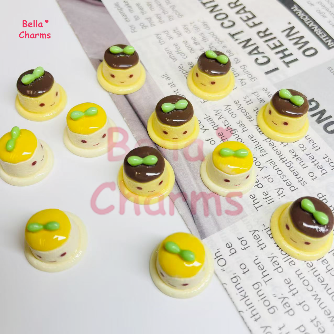 Cute baby vanilla pudding charm