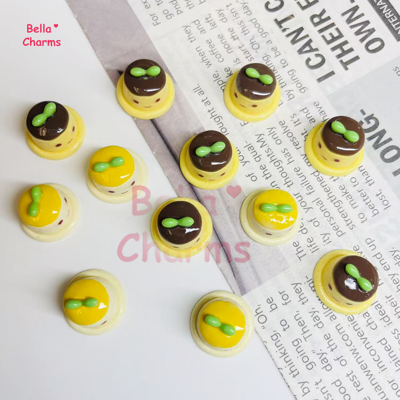 Cute baby vanilla pudding charm
