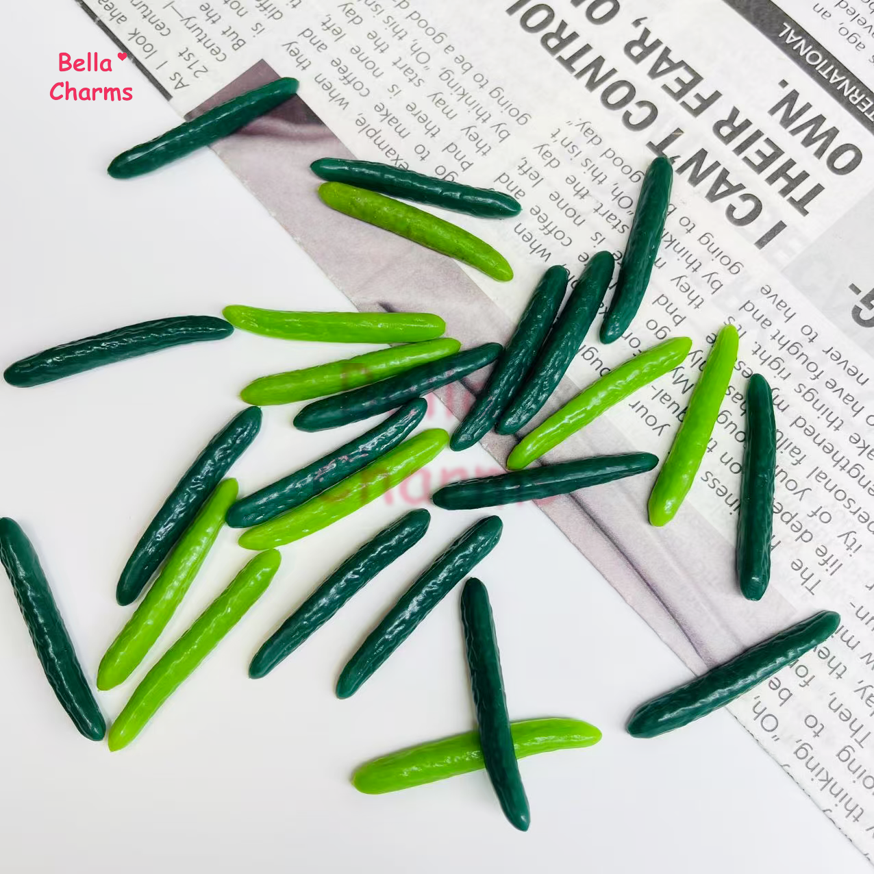 Mini cucumber charm