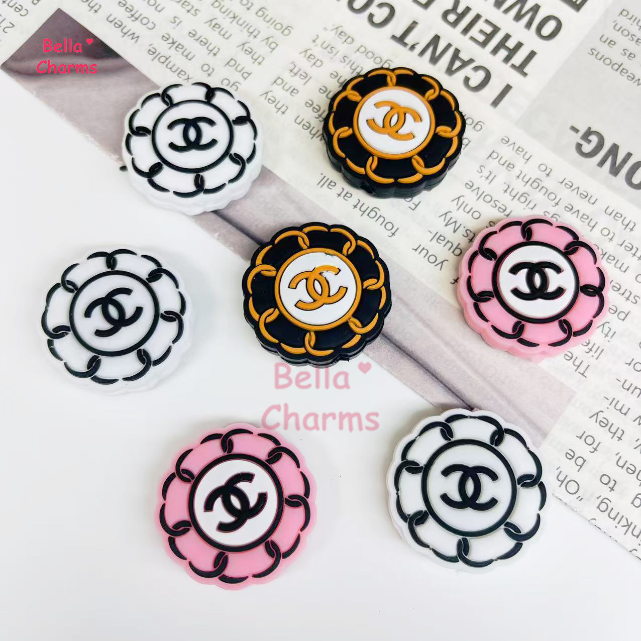 Round CC focal beads charm