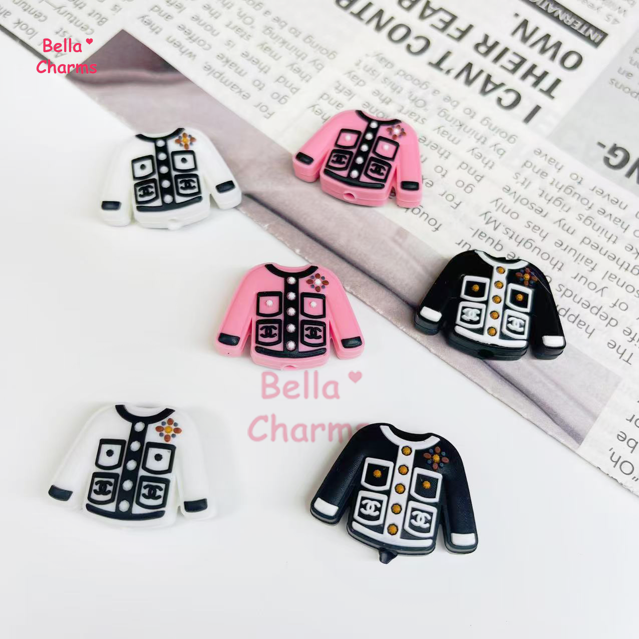 CC jacket Focal beads charm