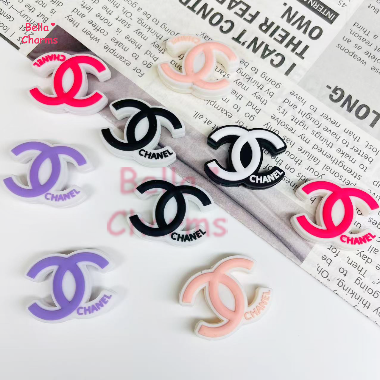 CC logo focal beads charm