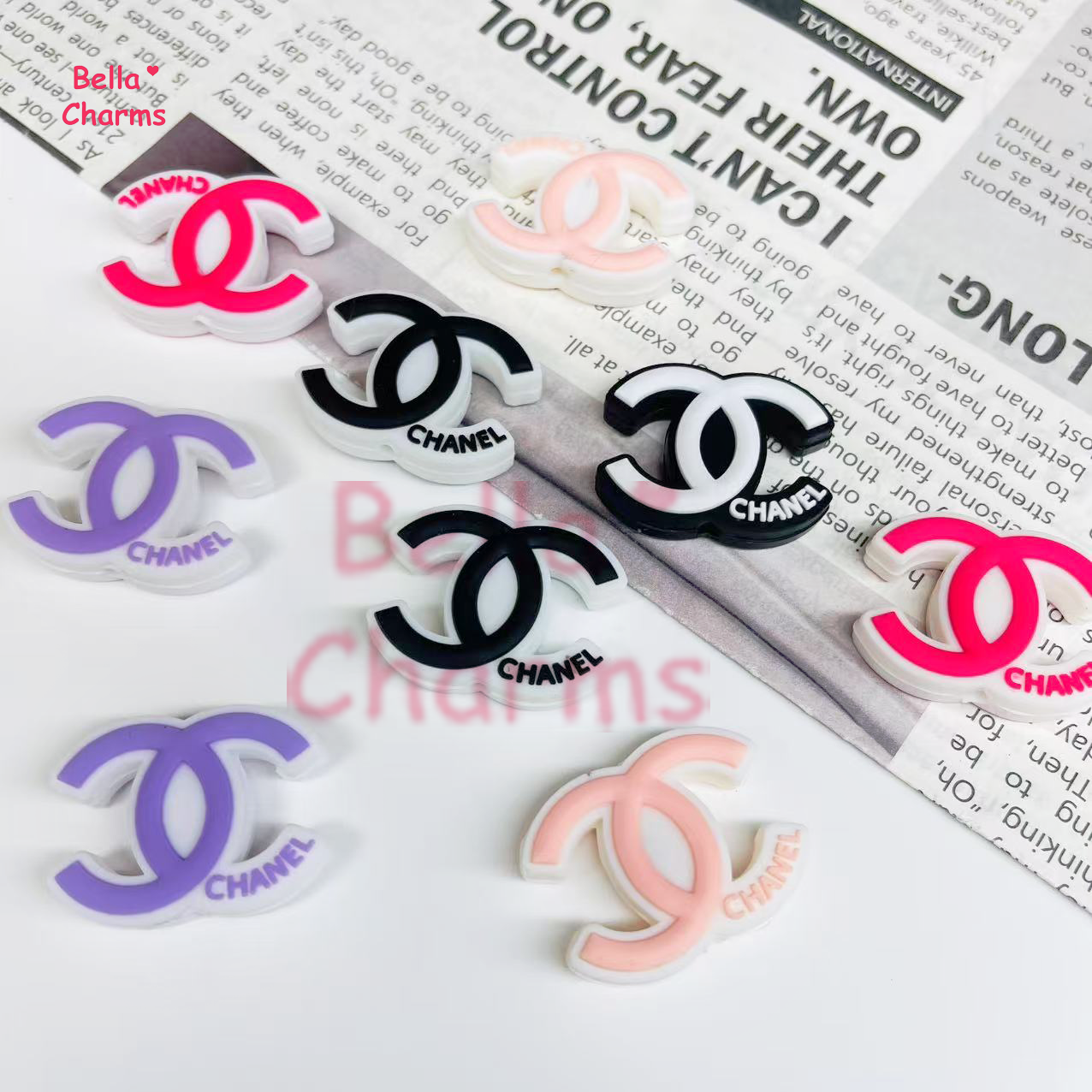 CC logo focal beads charm