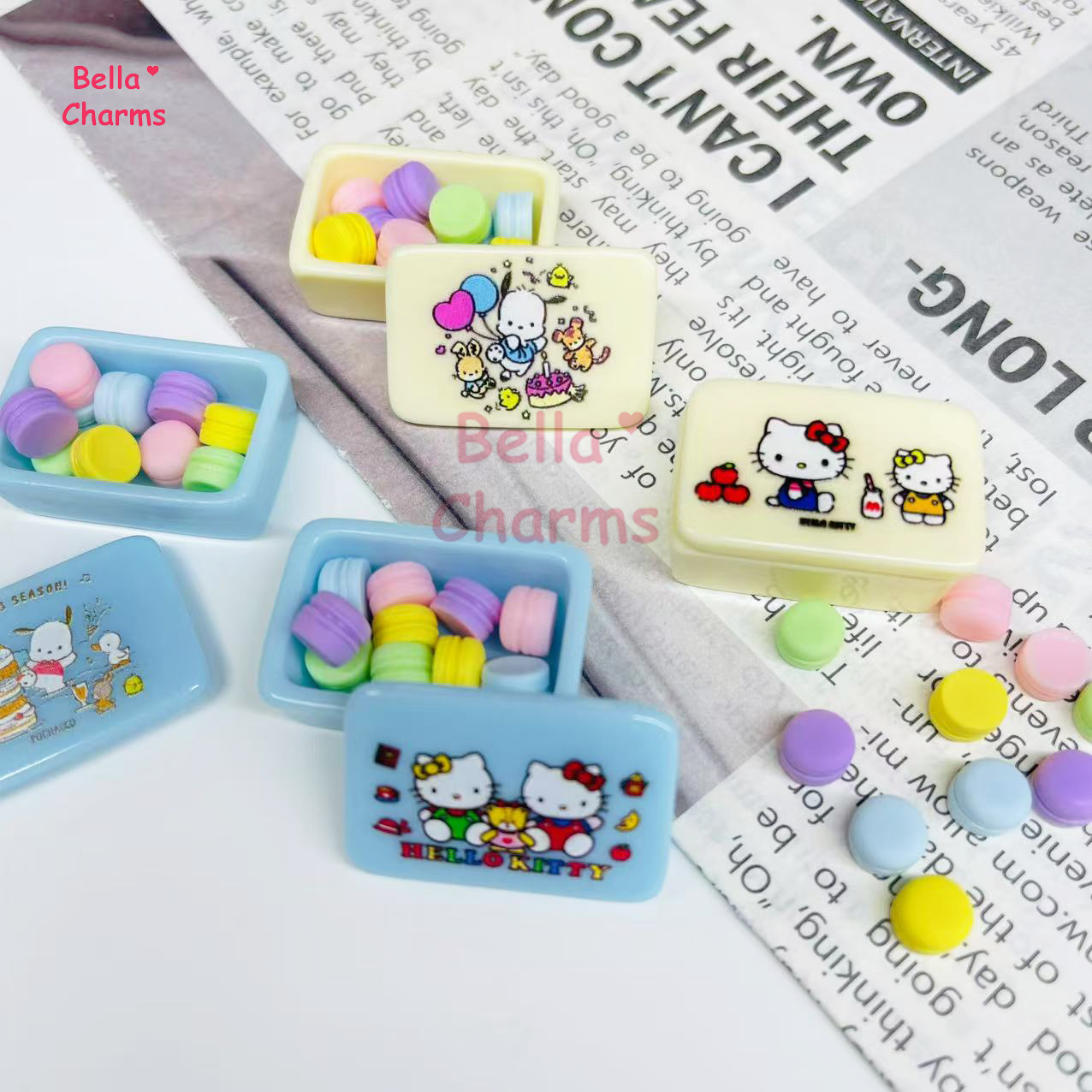 Mini Sanrio Macaroons box charm