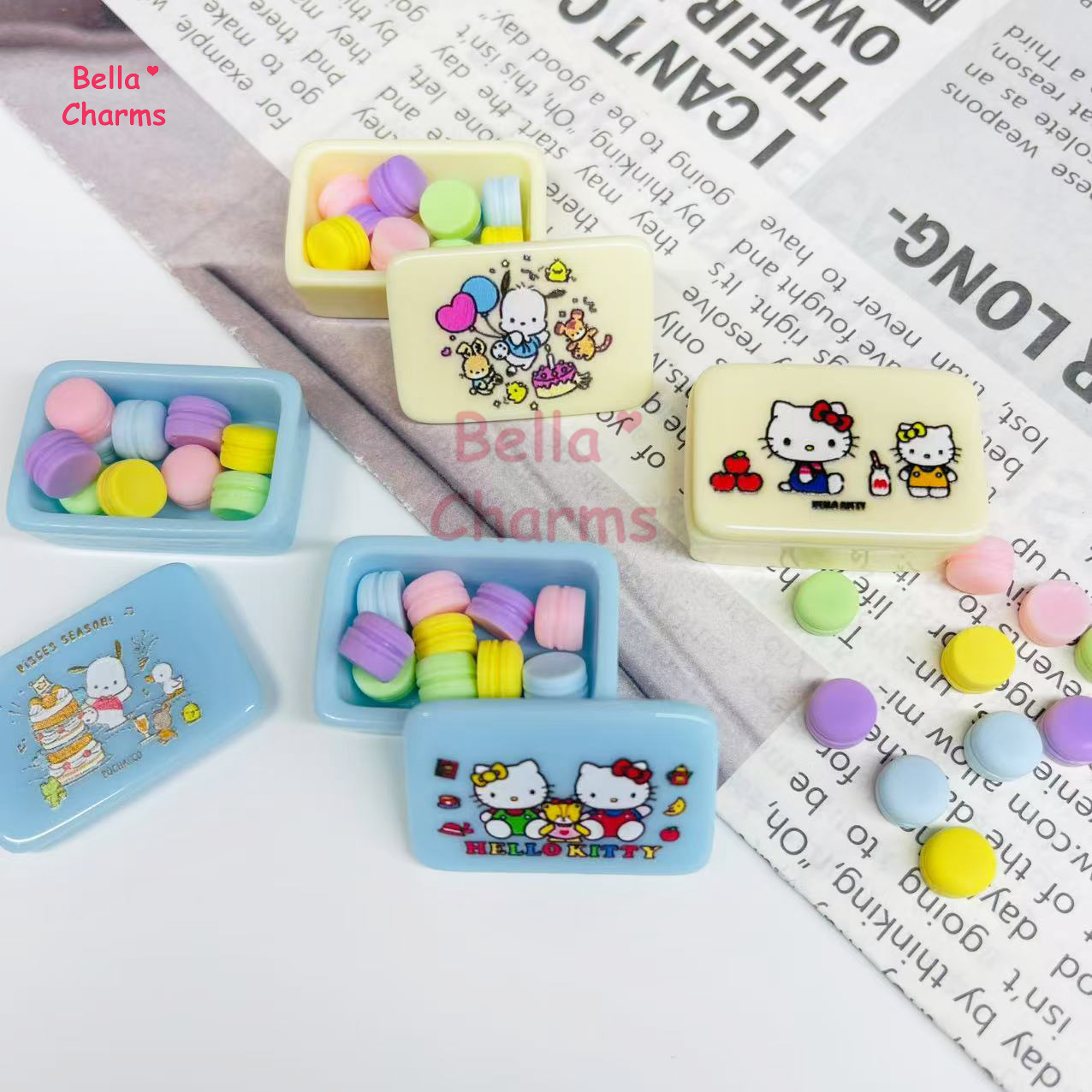 Mini Sanrio Macaroons box charm
