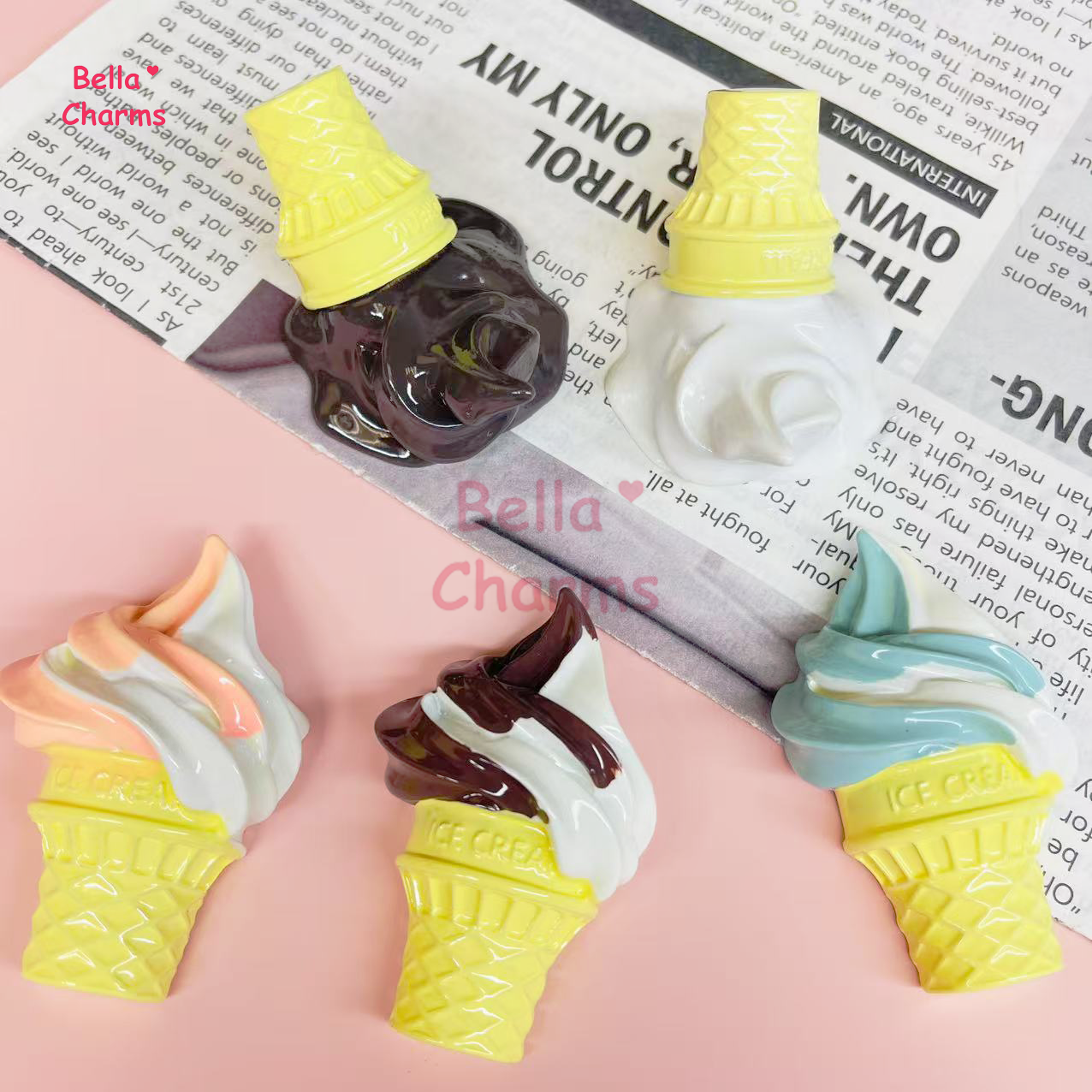 Large ice cream charm