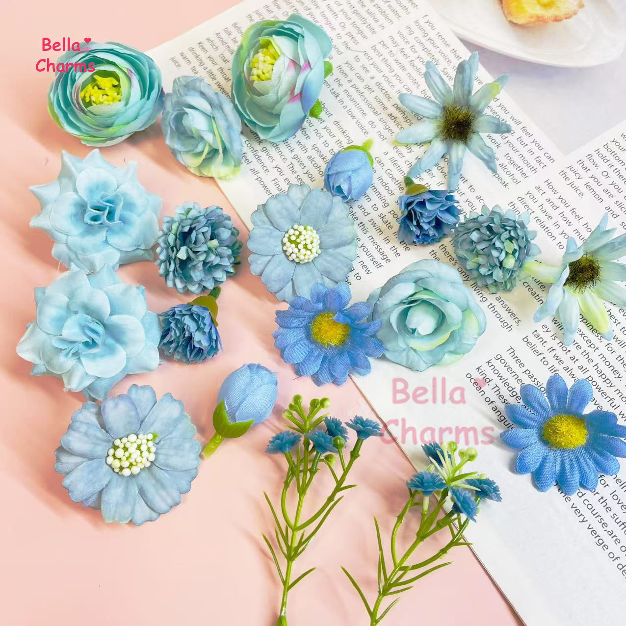 Artificial flower charm