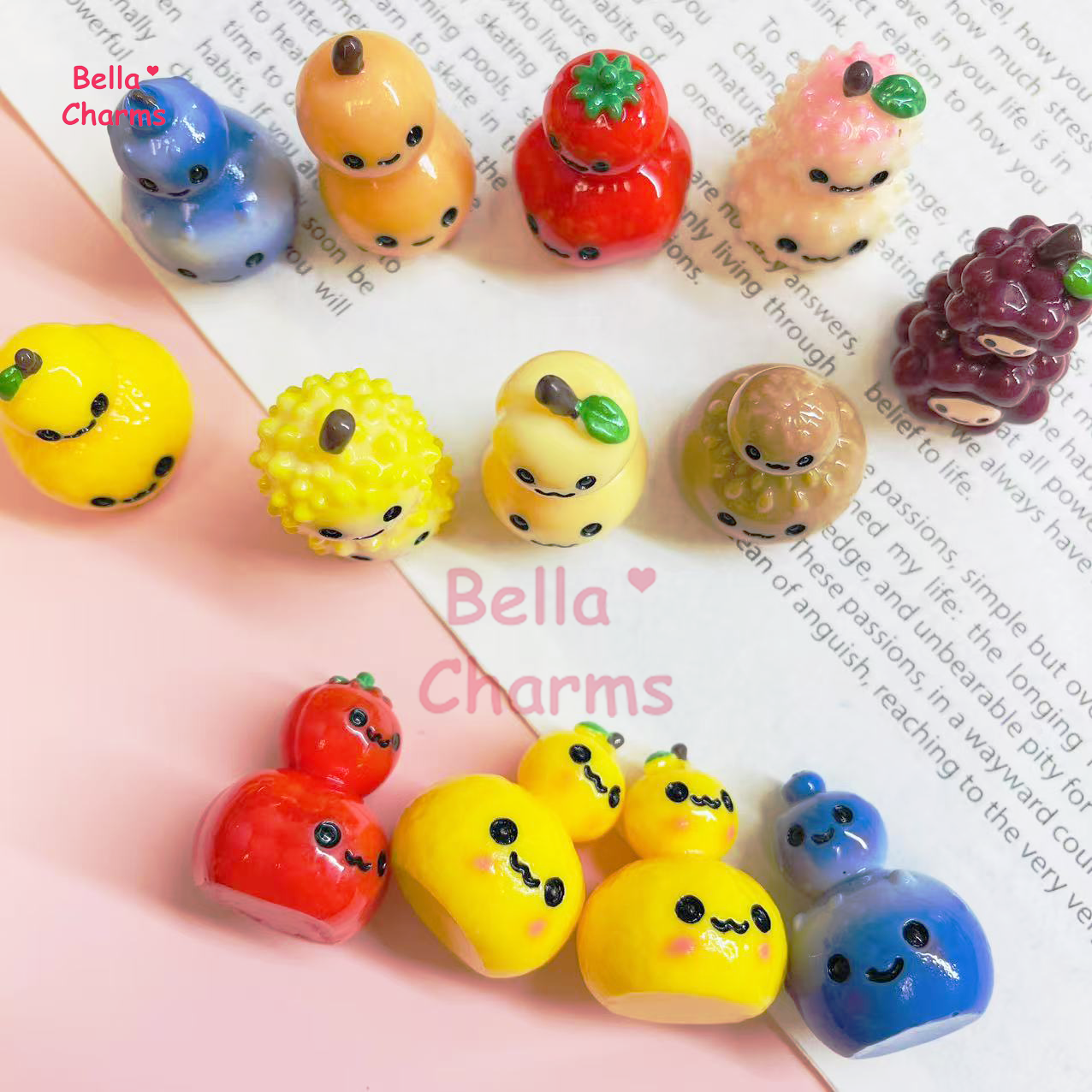 Double happy fruit charm