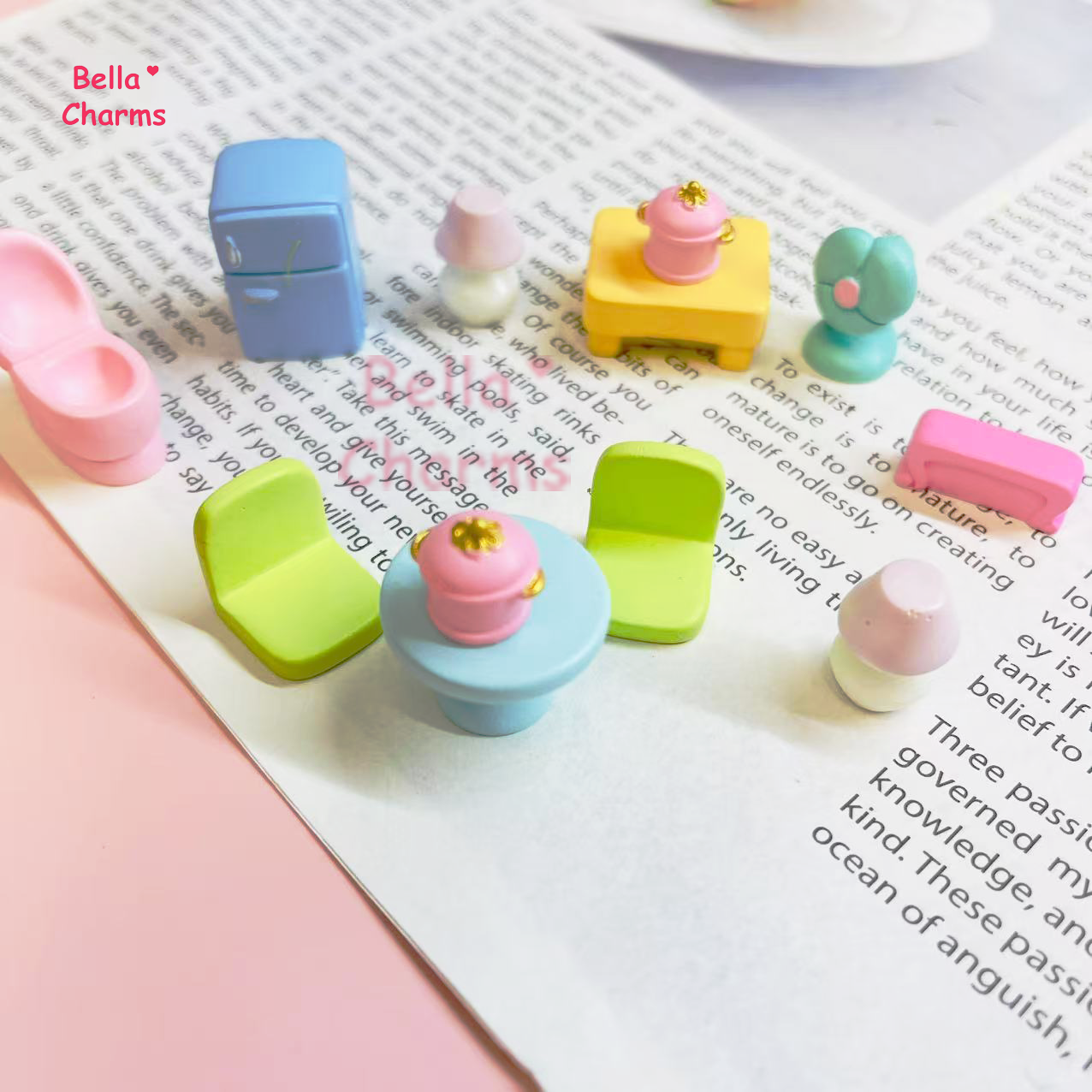 Mini furniture charm
