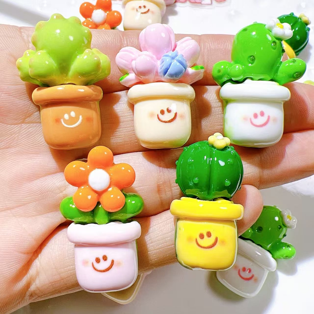Happy plant charm