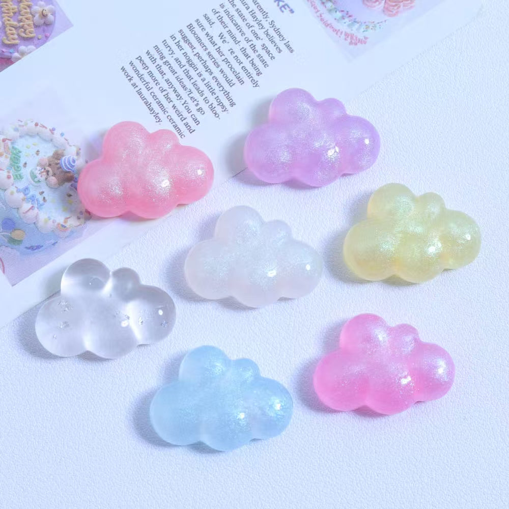 Flat back cloud charm