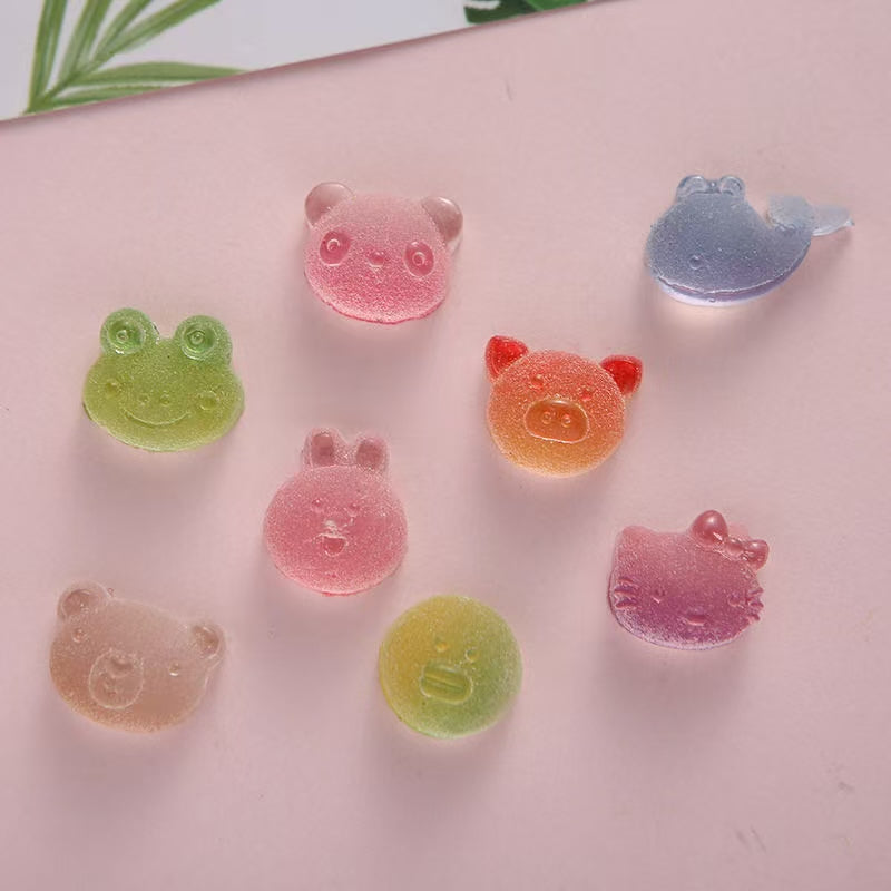 Mini glow gummy animal charm