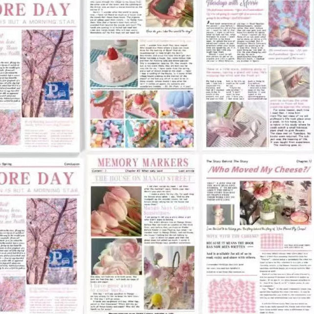 Pink Dessert Cake Paper DIY Decoration, Picture Background
