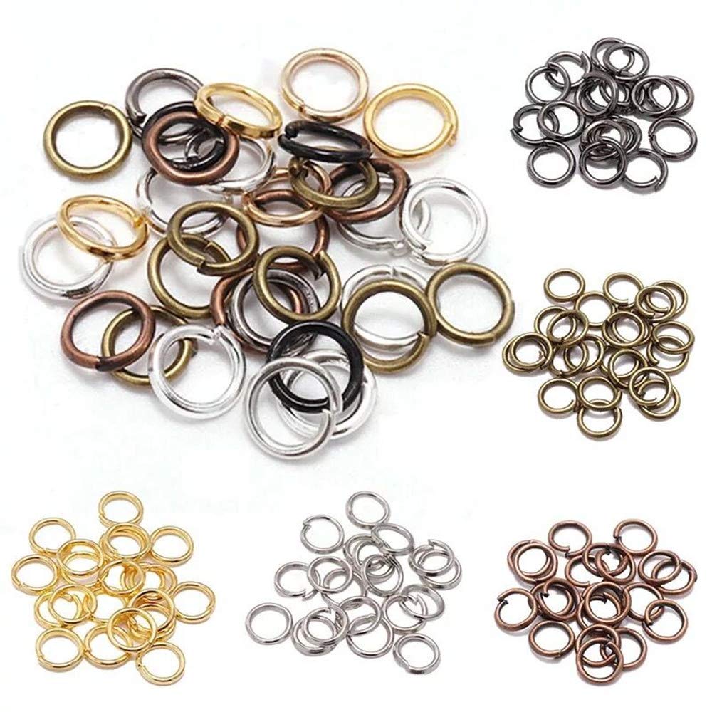 7-Grid Box Iron Jump Rings & Lobster Clasps Set