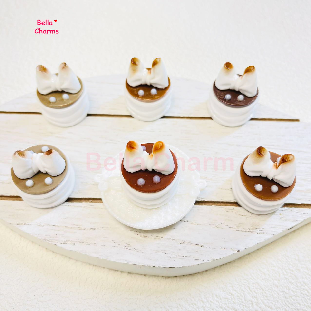 Bow Chocolate Cake Charm
