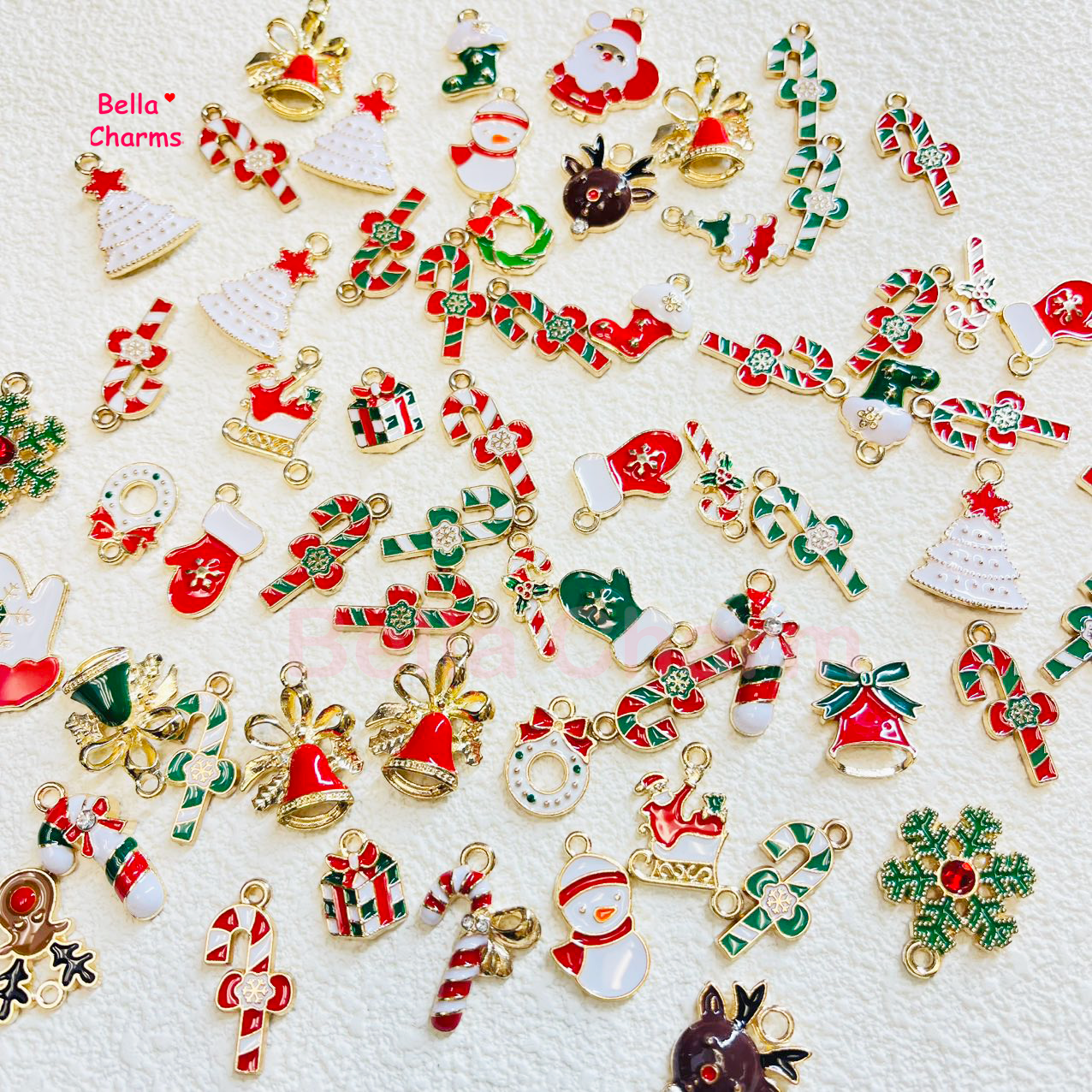 Christmas Metal Charm Mix