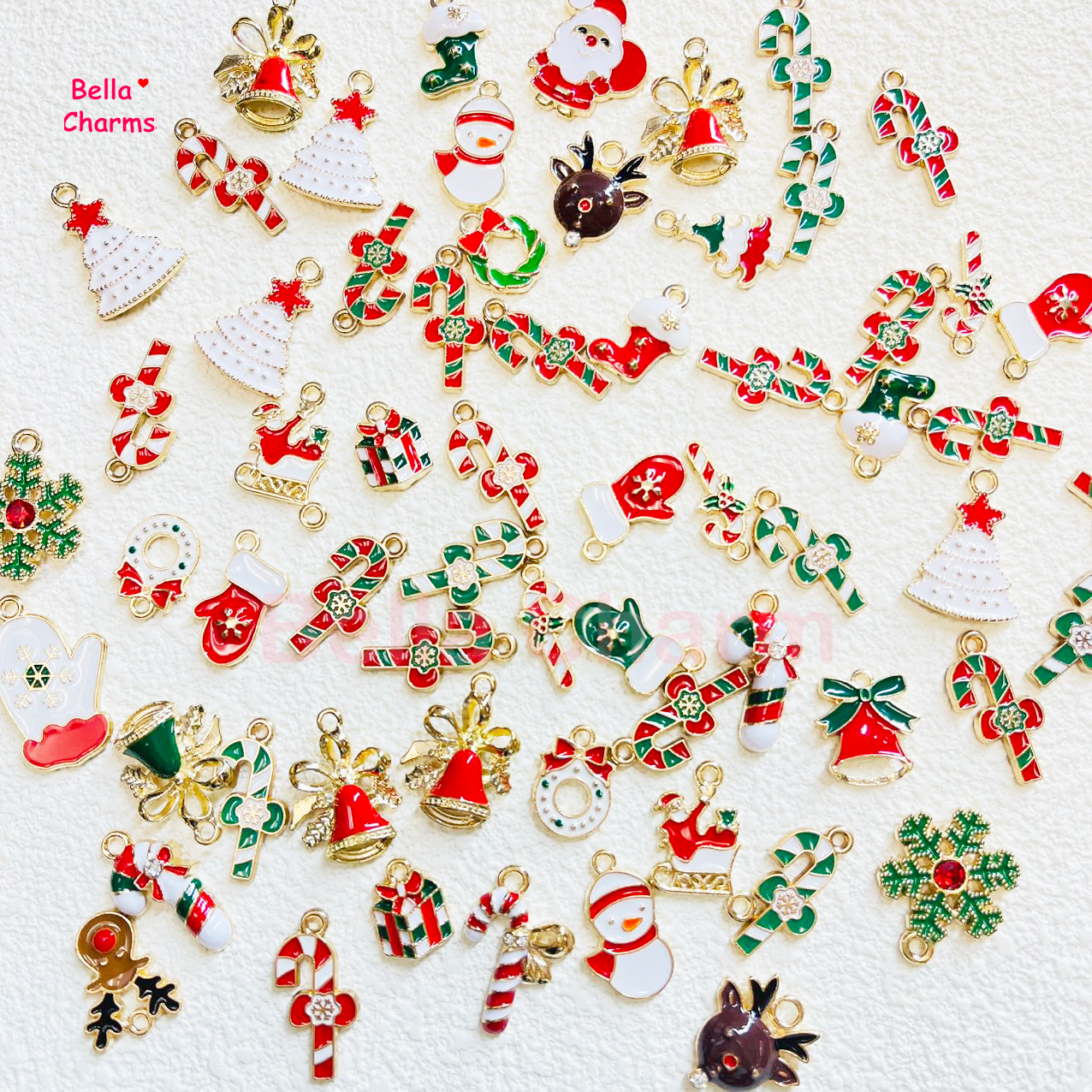 Christmas Metal Charm Mix
