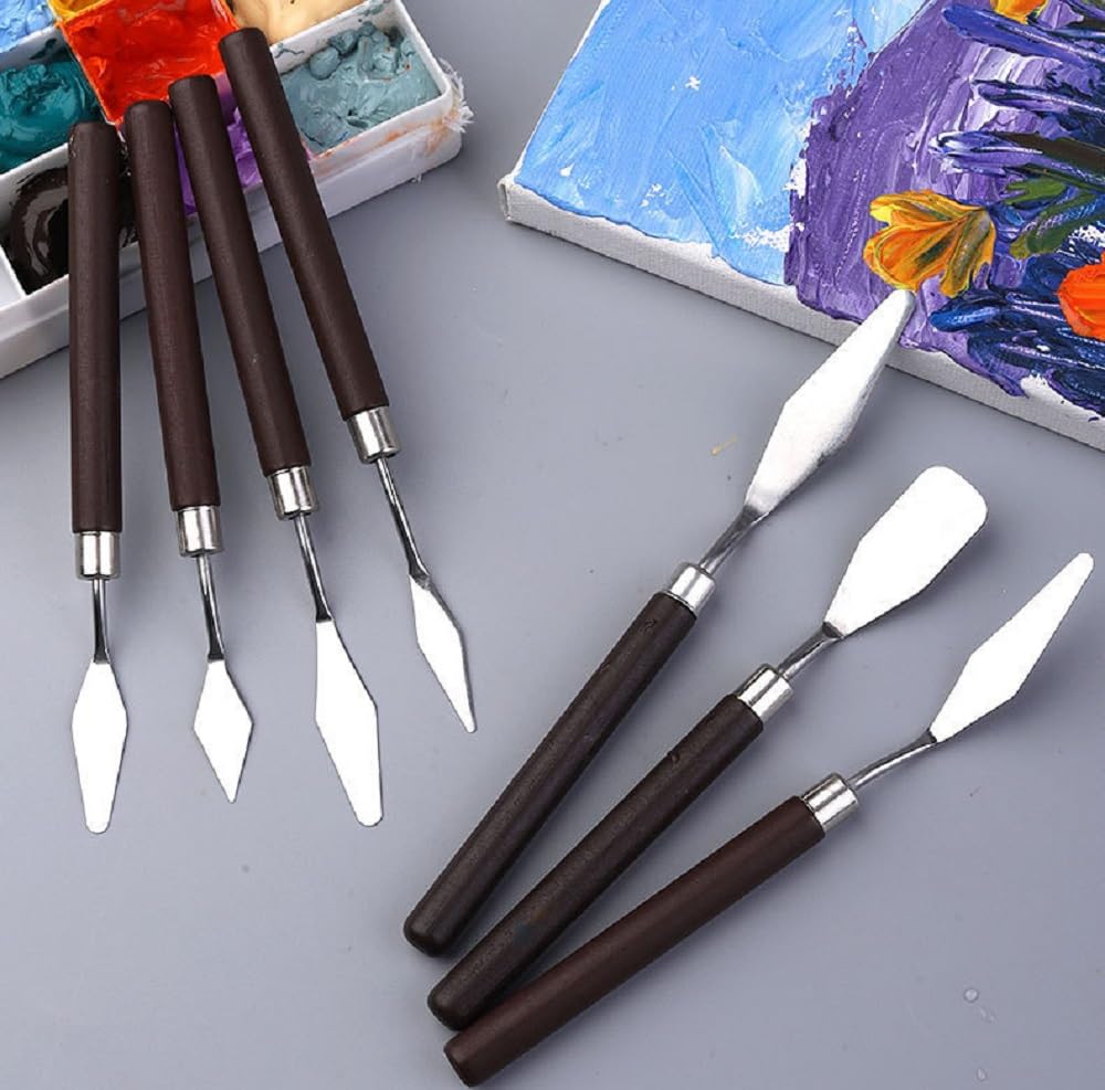 7-Piece Cream Glue Spatula Set