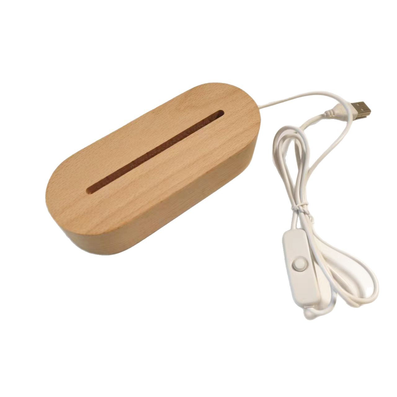 Wood LED Light Base