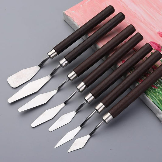 7-Piece Cream Glue Spatula Set