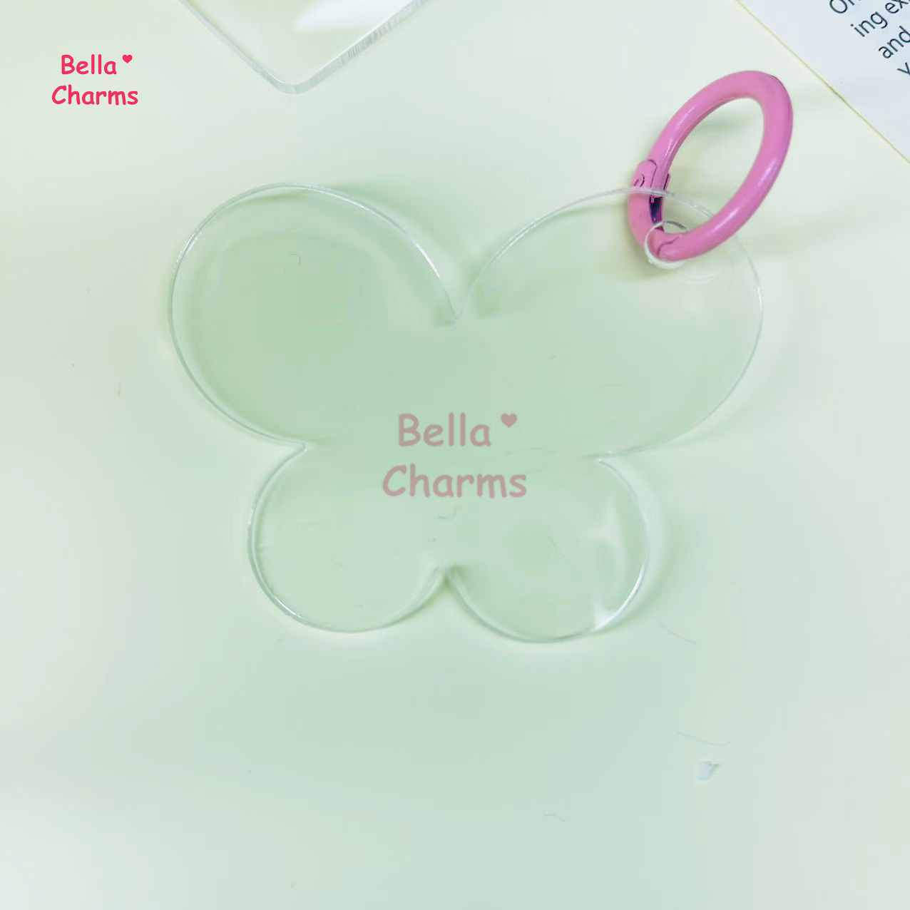 6cm Acrylic shapes for Keychain DIY charm