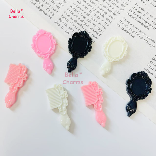 Mirror and brush charm