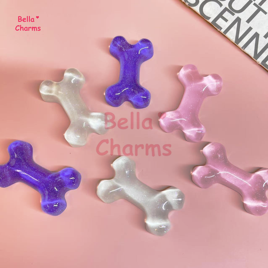 Flat back doggy bone charm