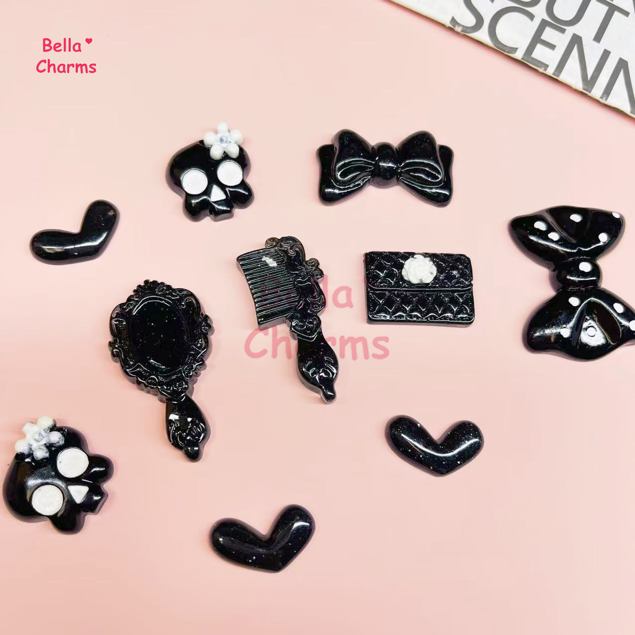 Black charm mix charm
