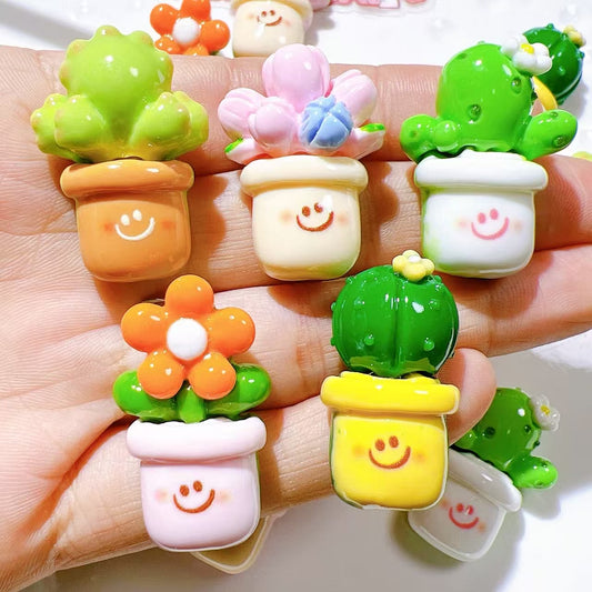 Happy plant charm
