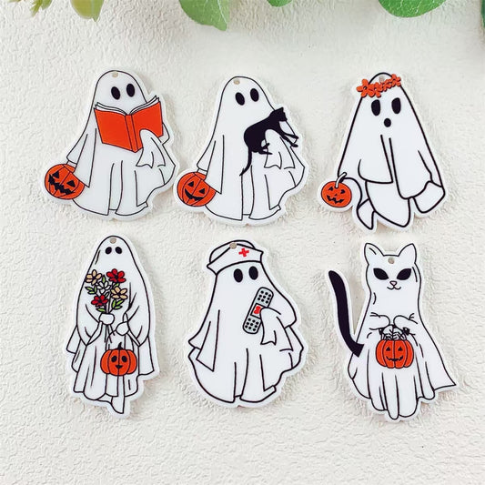 Acrylic ghost charm