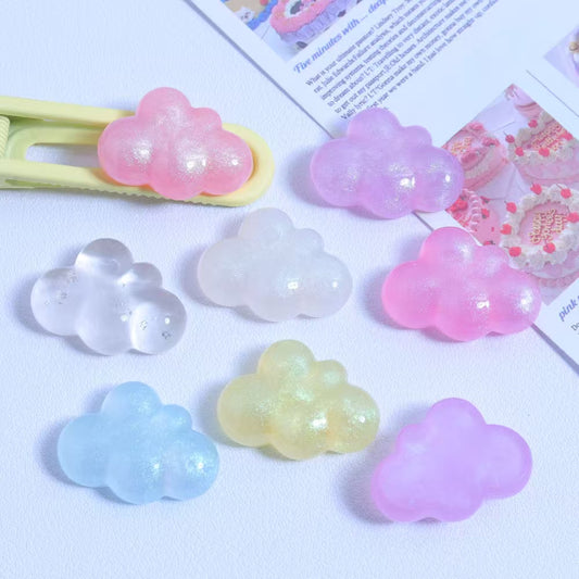 Flat back cloud charm