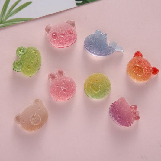 Mini glow gummy animal charm