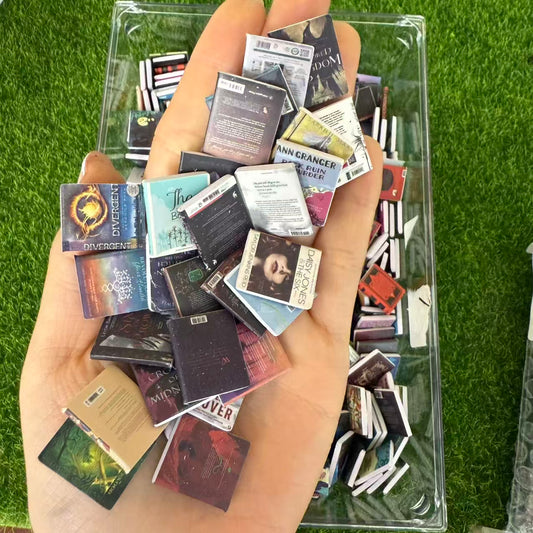 Mini Bookshelf with Mini Books (Big variety)