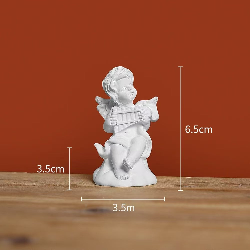 Mini Roman Column Candle Holder – Angel Figurine Toy