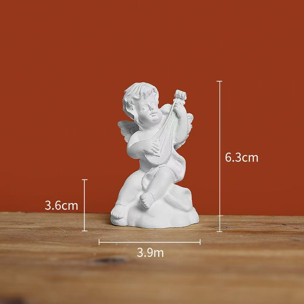 Mini Roman Column Candle Holder – Angel Figurine Toy