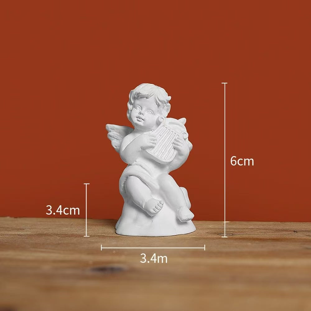 Mini Roman Column Candle Holder – Angel Figurine Toy