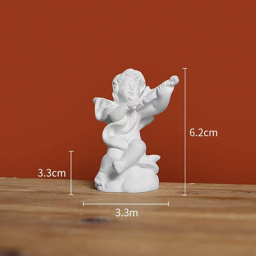 Mini Roman Column Candle Holder – Angel Figurine Toy